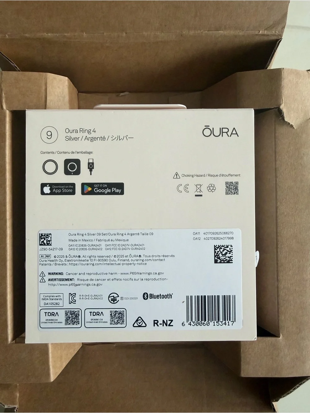 Oura unopened ring